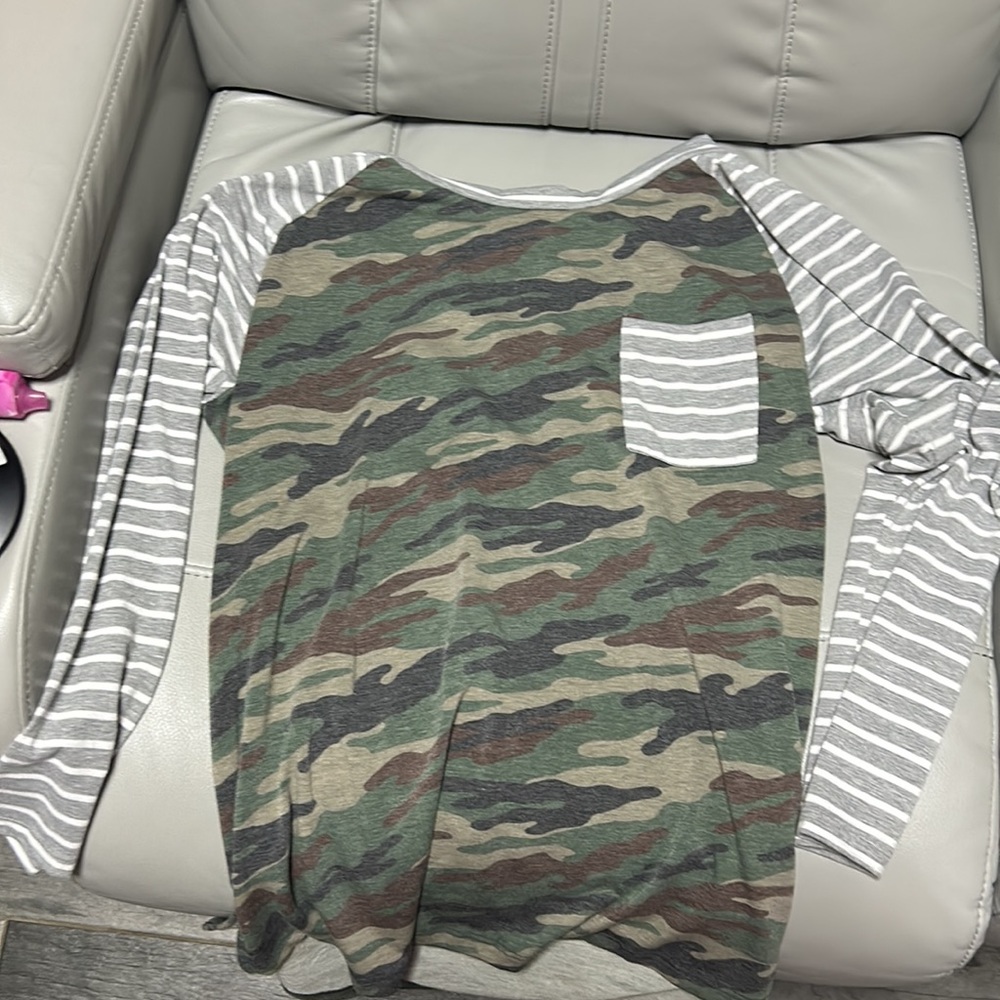 2x camouflage white birch shirt
